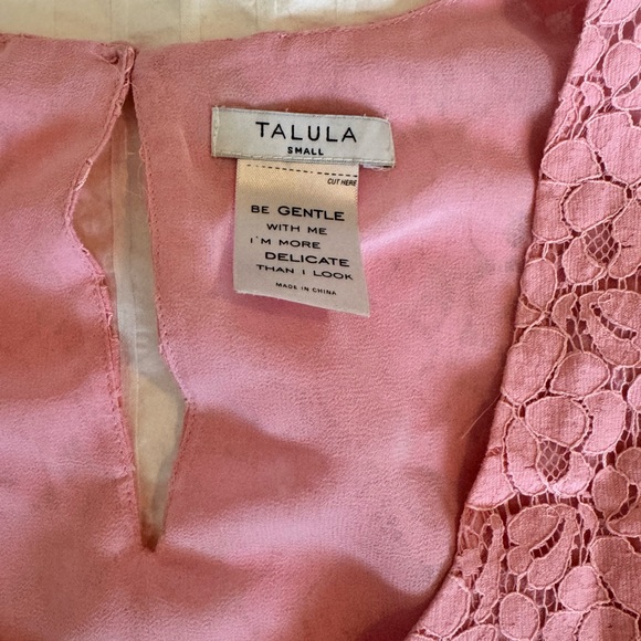 Talula Pink Lace Tank - Picture 3 of 3